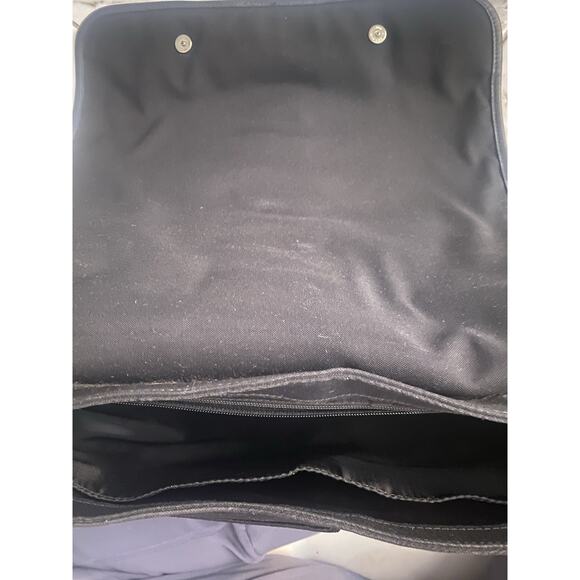 Coach Original Messenger Bag Blk Canvas Leather - Picture 9 of 14